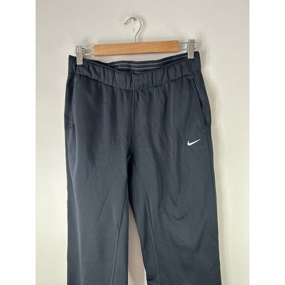 Nike Dri Fit Black Fleece Pants Running Workout Men's Size Small - Picture 2 of 8